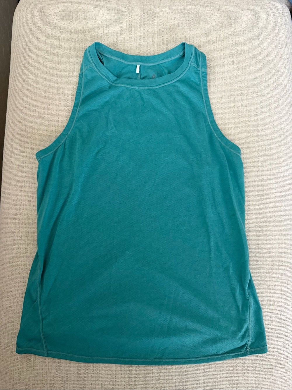 Prana Teal High-Neck Sleeveless Tank